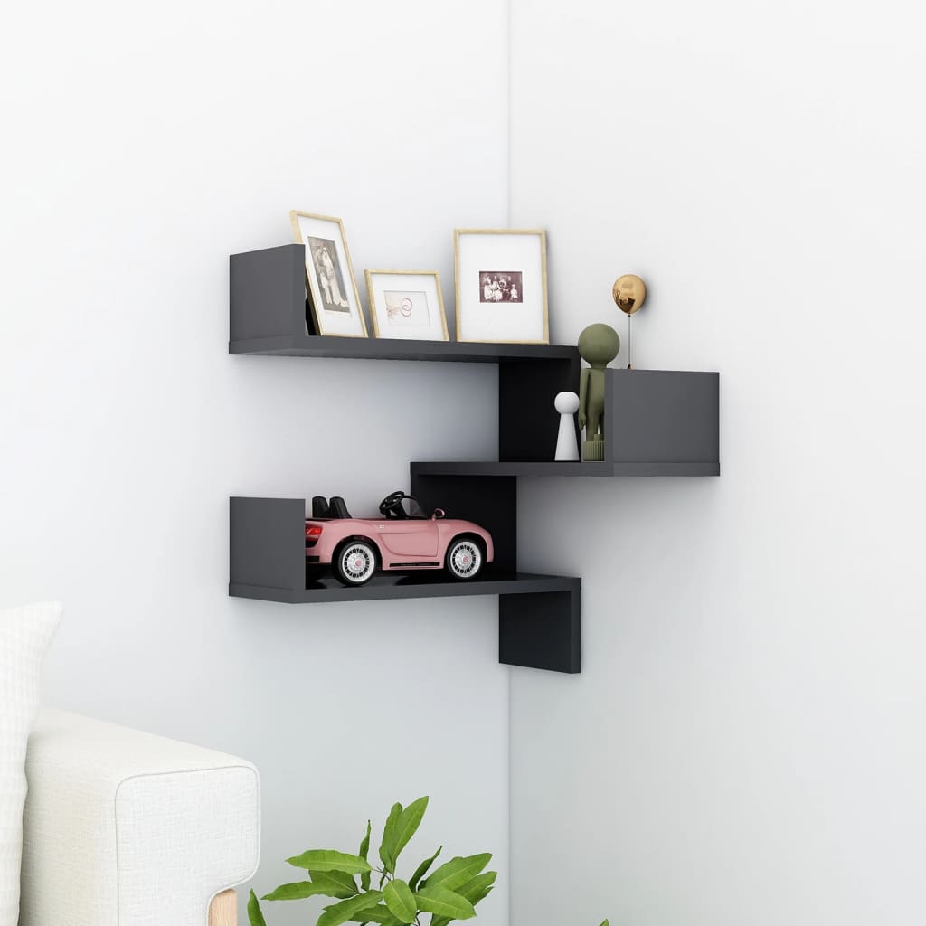 Wall Corner Shelf 40X40X50 Cm Engineered Wood