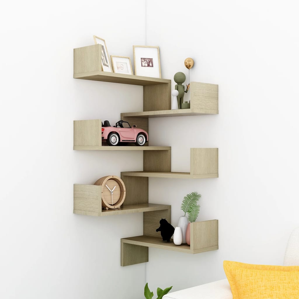 Wall Corner Shelf 40X40X50 Cm Engineered Wood