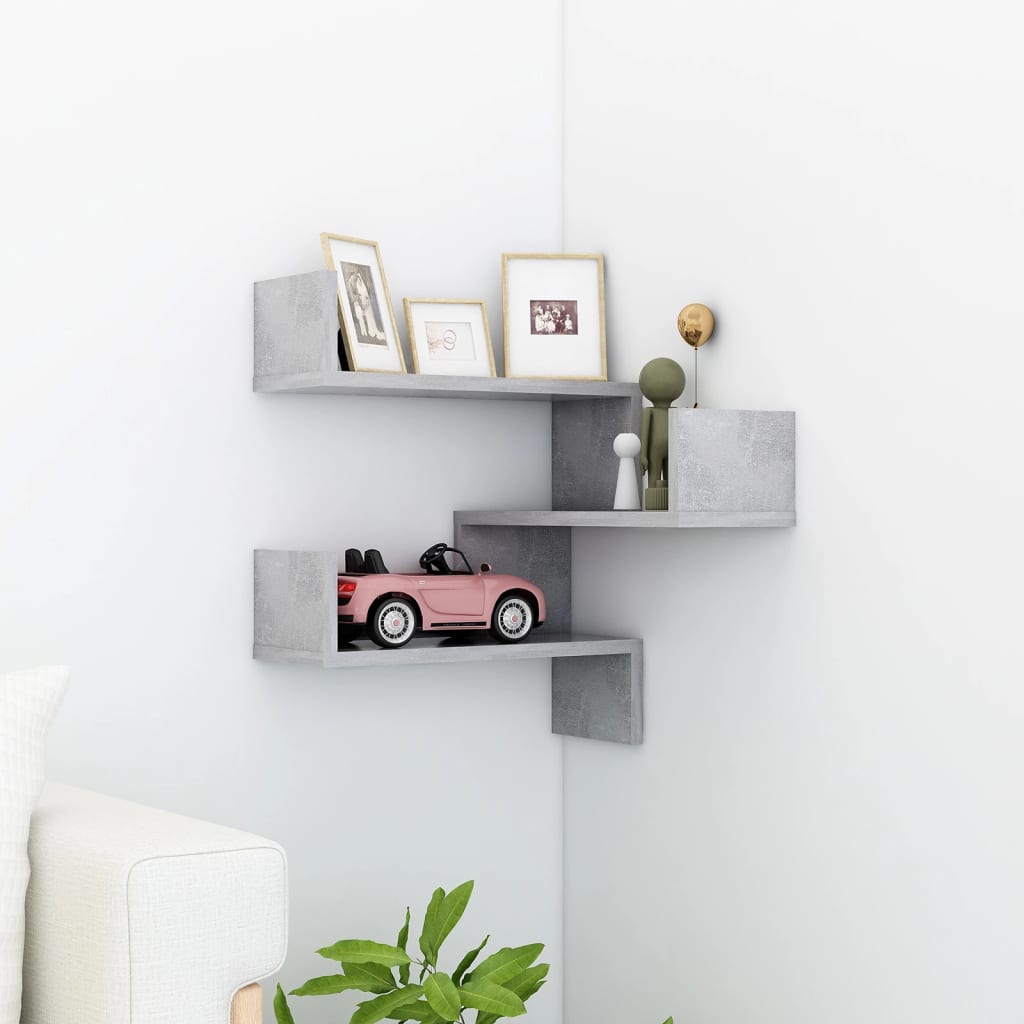 Wall Corner Shelf 40X40X50 Cm Engineered Wood
