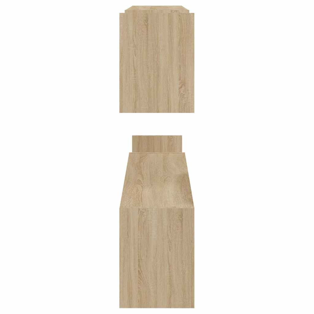 Wall Shelf 2 Pcs 100X15X20 Cm Engineered Wood