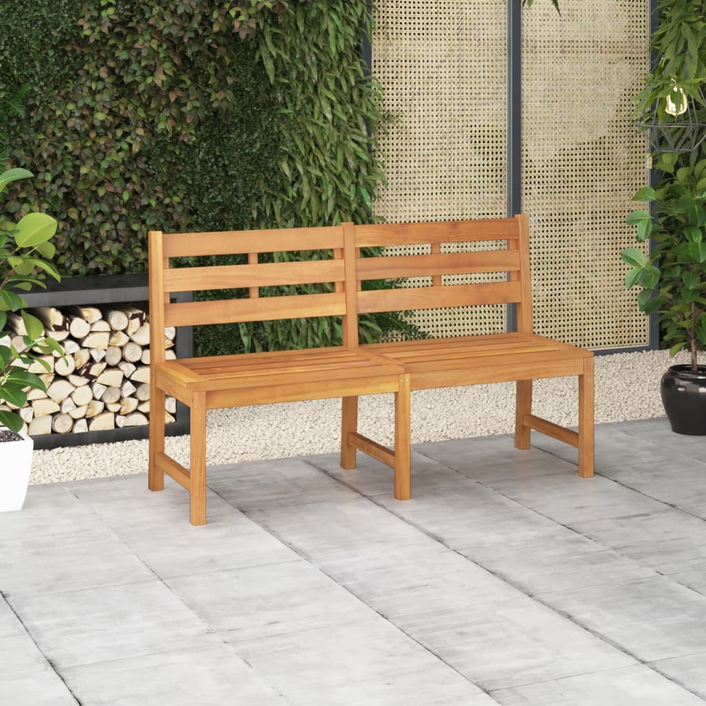 Garden Bench 114 Cm Solid Teak Wood