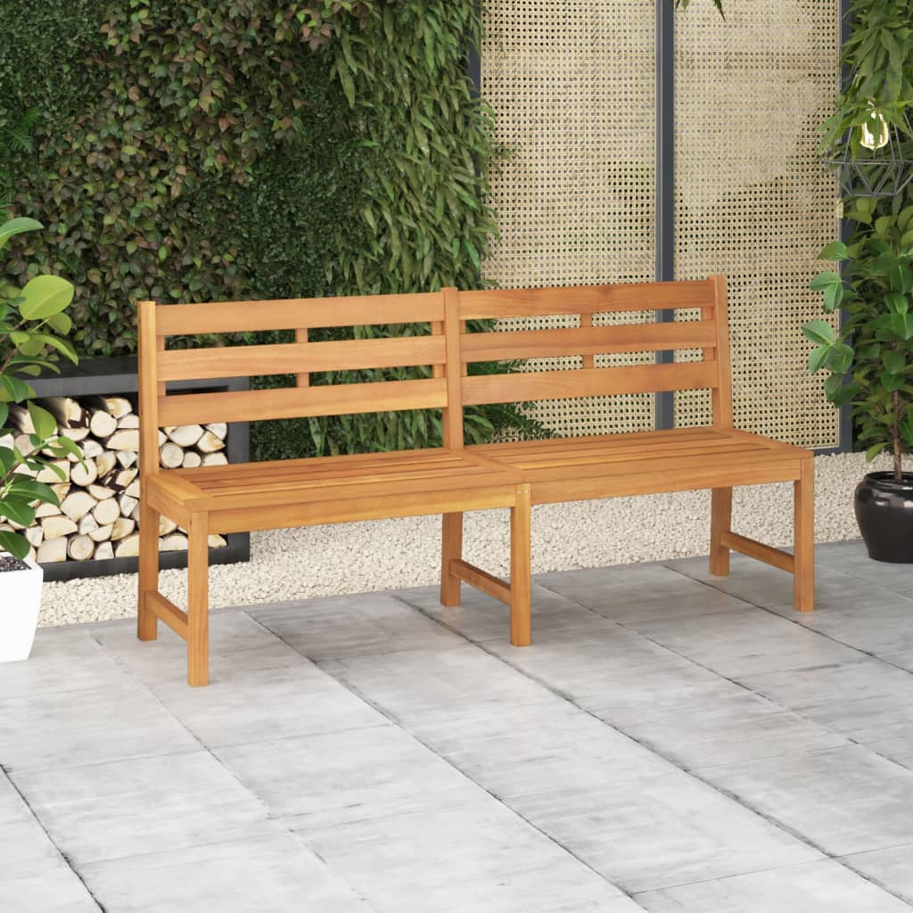 Garden Bench 114 Cm Solid Teak Wood