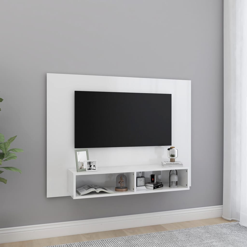 Wall Tv Cabinet 120X23.5X90 Cm Engineered Wood