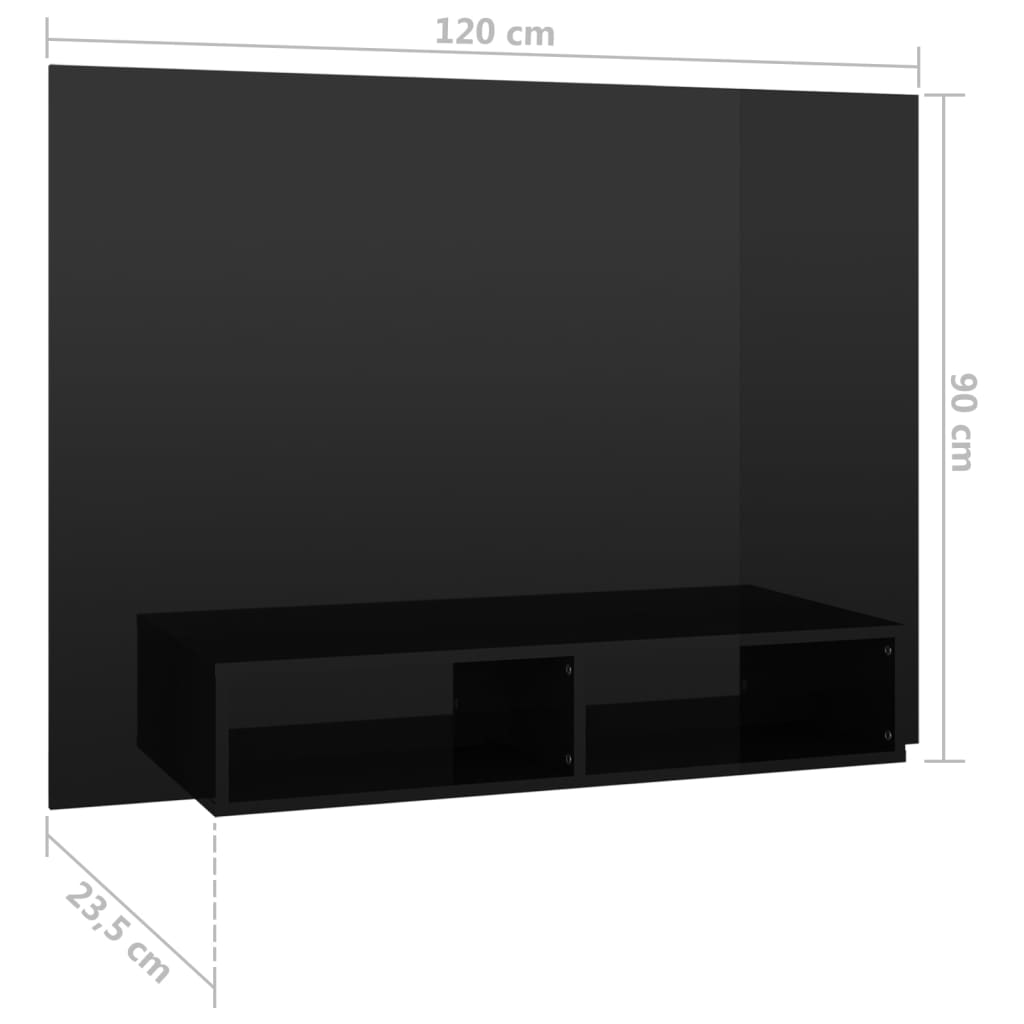Wall Tv Cabinet 120X23.5X90 Cm Engineered Wood