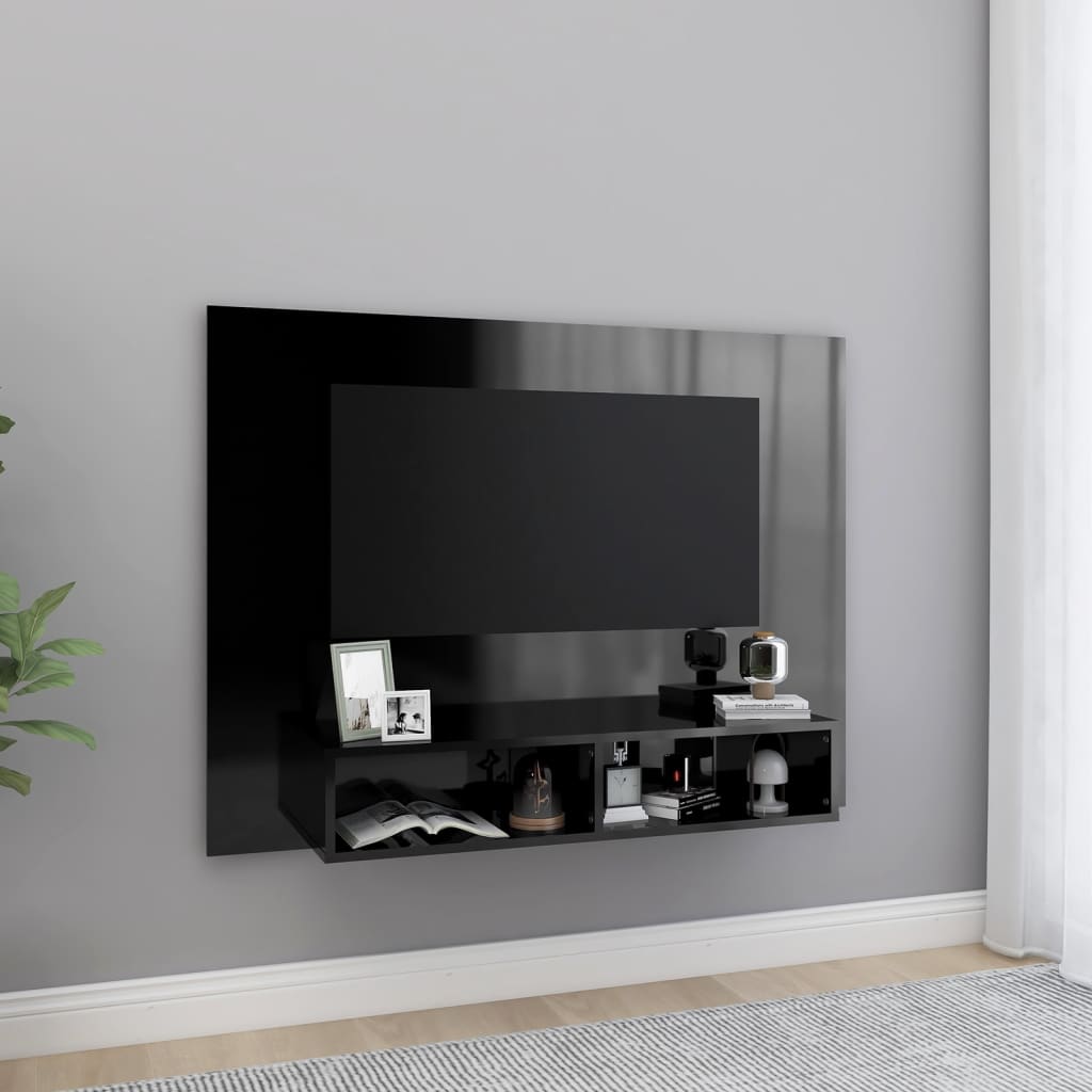 Wall Tv Cabinet 120X23.5X90 Cm Engineered Wood