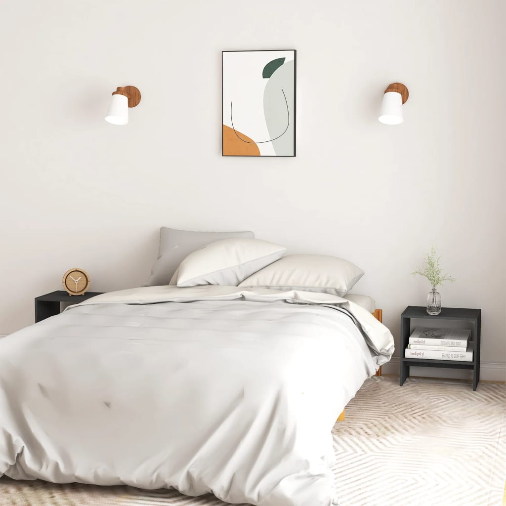 Bedside Cabinets 2 Pcs 40X30.5X40 Cm Solid Pinewood