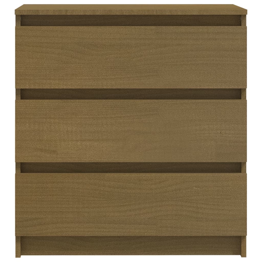 Bedside Cabinet 60X36X64 Cm Solid Pinewood