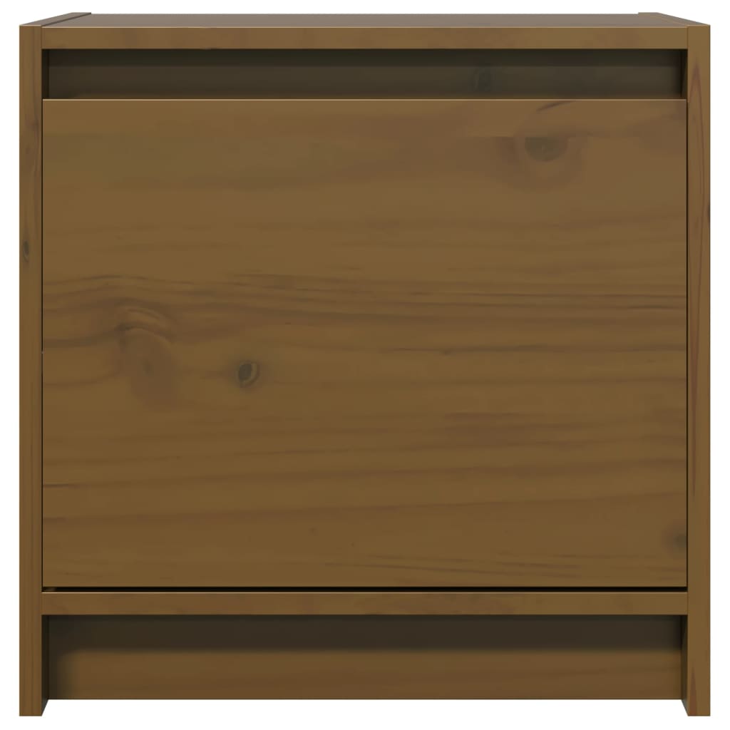 Bedside Cabinet 40X30.5X40 Cm Solid Pinewood