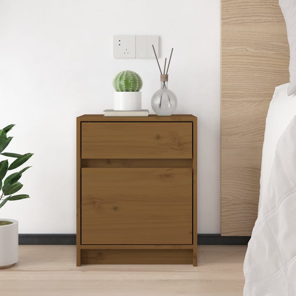 Bedside Cabinets 2 Pcs 40X31X50 Cm Solid Pinewood