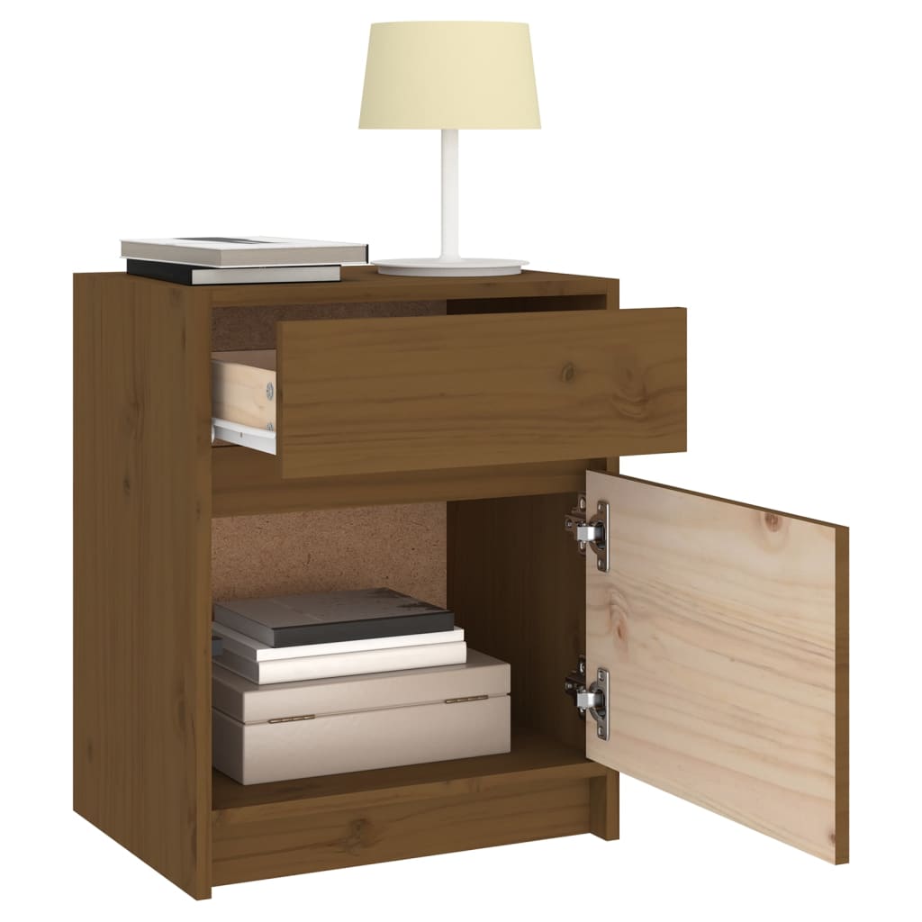 Bedside Cabinets 2 Pcs 40X31X50 Cm Solid Pinewood
