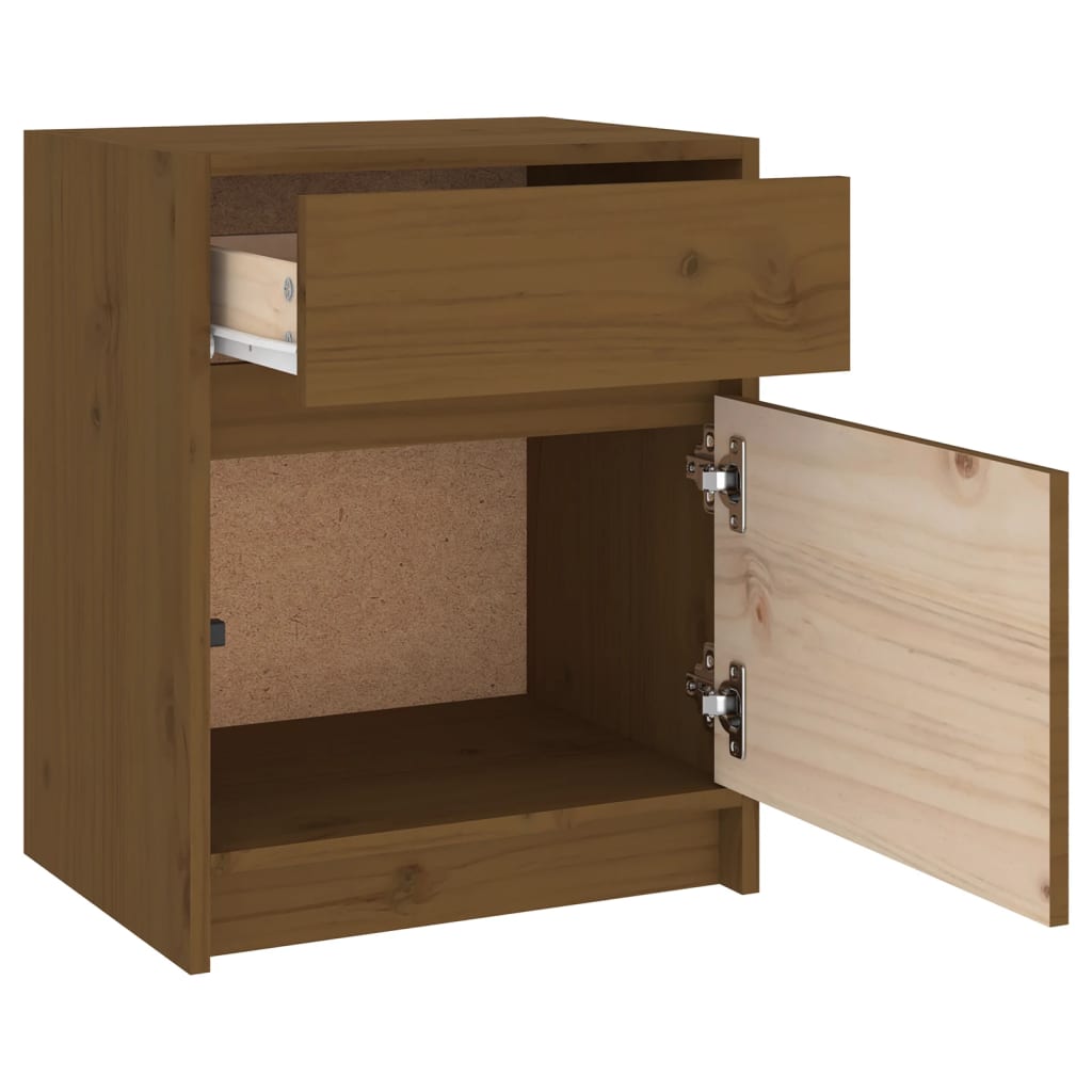 Bedside Cabinets 2 Pcs 40X31X50 Cm Solid Pinewood