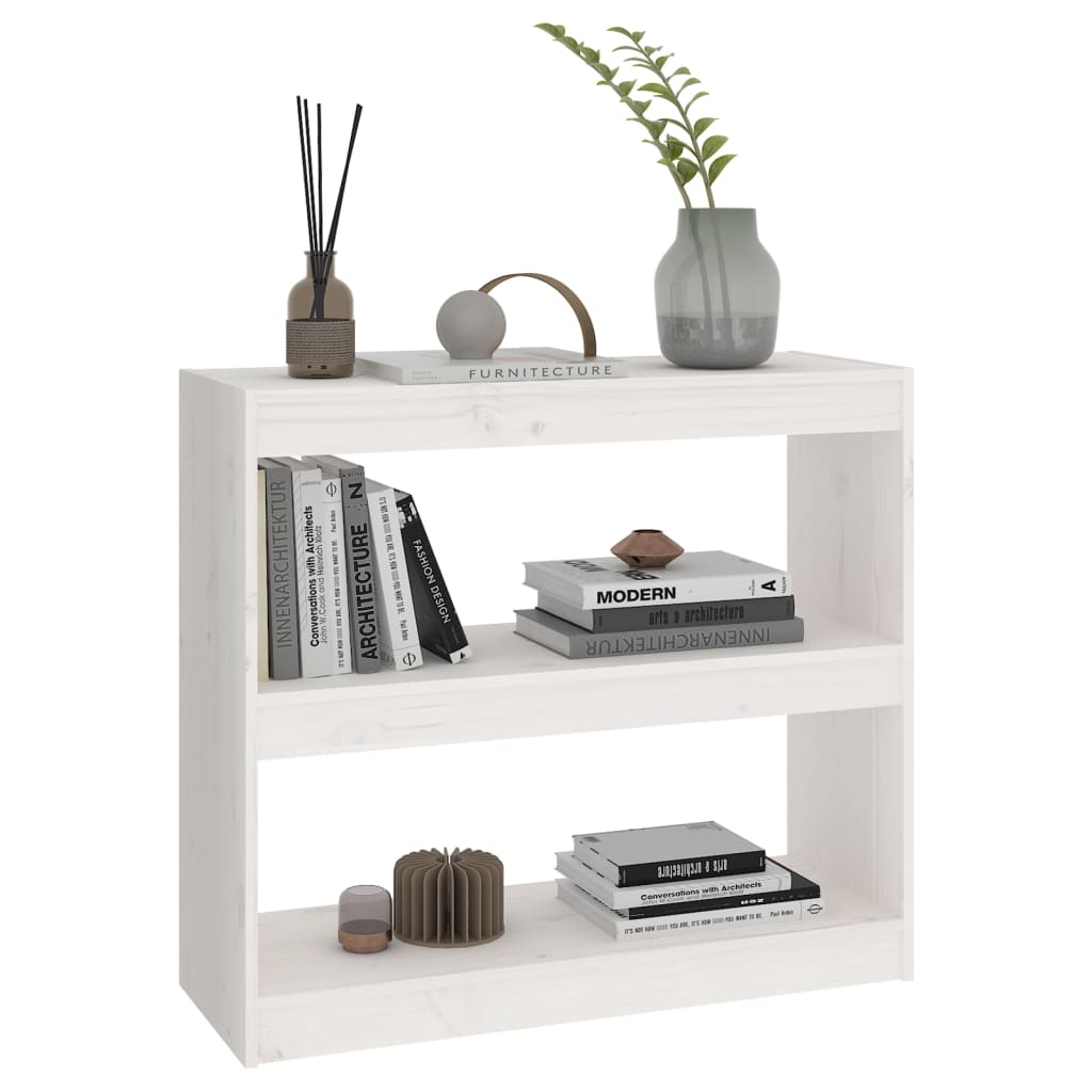 Book Cabinet/Room Divider 80X30X Solid Wood Pine