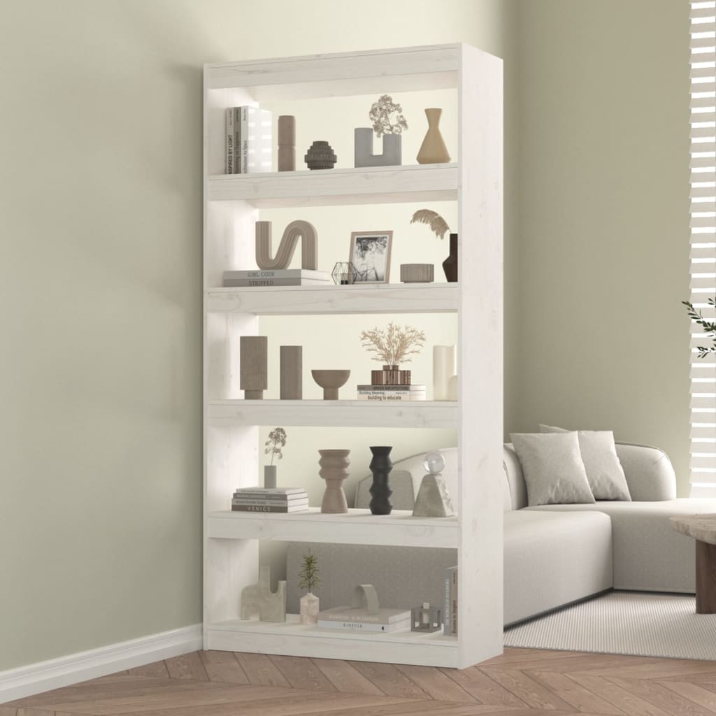 Book Cabinet/Room Divider 80X30X Solid Wood Pine