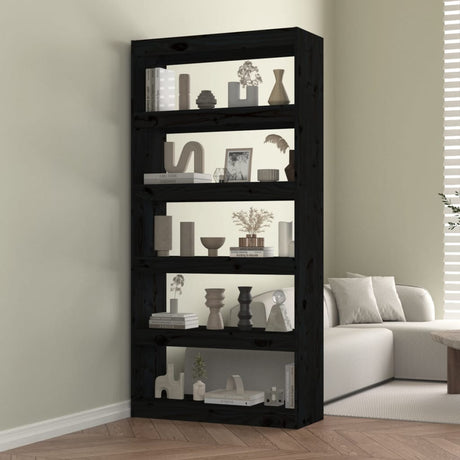 Book Cabinet/Room Divider 80X30X Solid Wood Pine