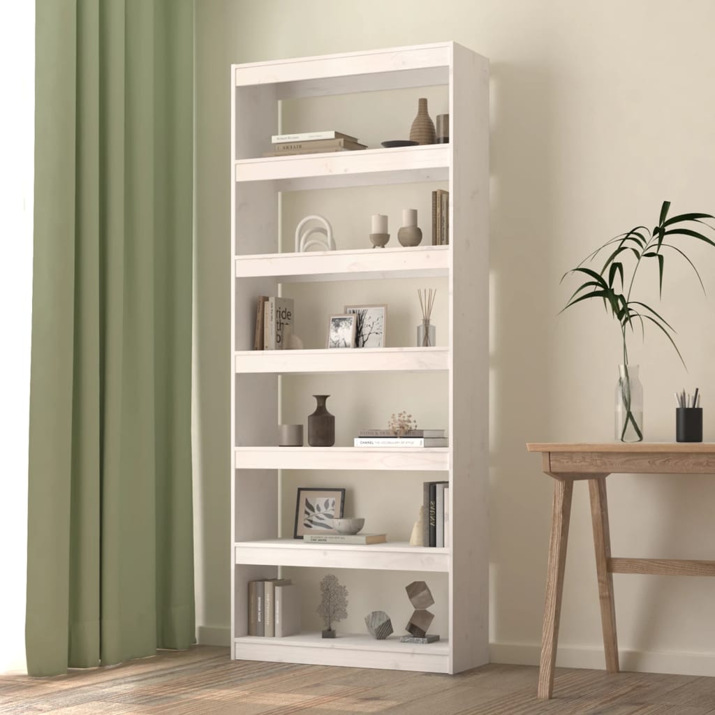 Book Cabinet/Room Divider 80X30X Solid Wood Pine