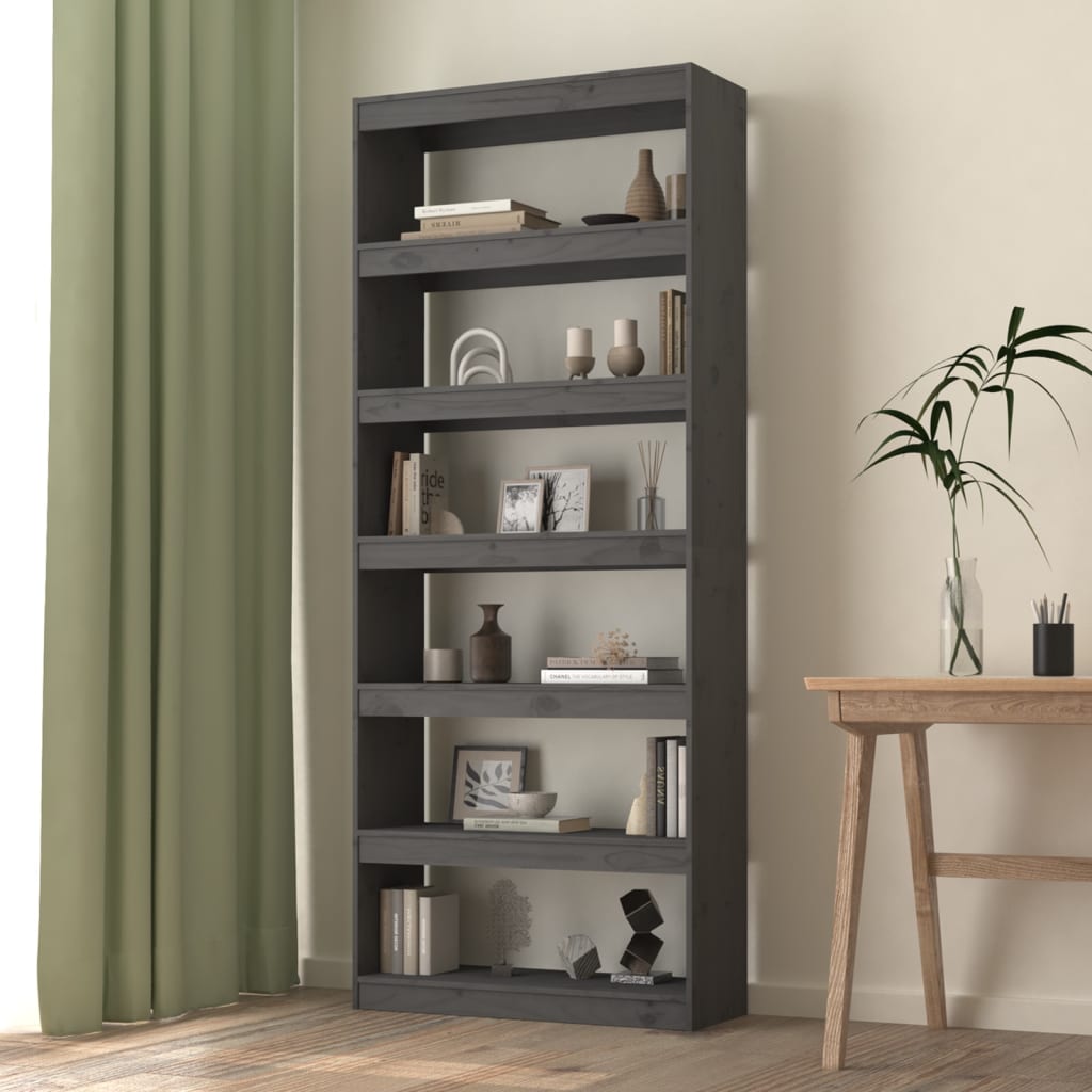 Book Cabinet/Room Divider 80X30X Solid Wood Pine