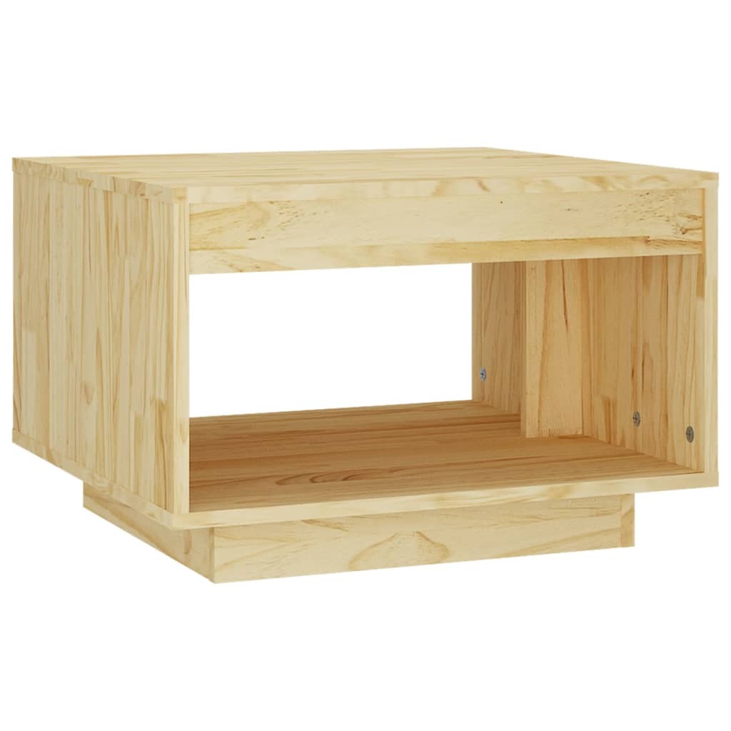 Coffee Table 50X50X33.5 Cm Solid Pinewood
