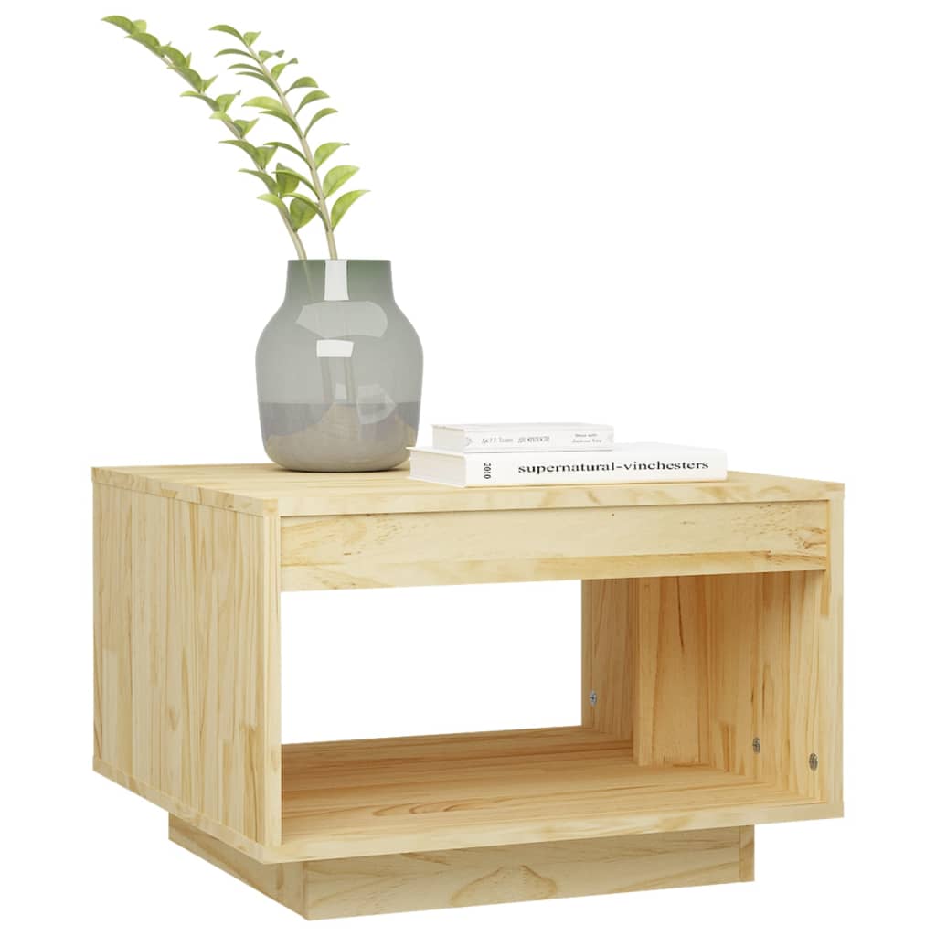 Coffee Table 50X50X33.5 Cm Solid Pinewood