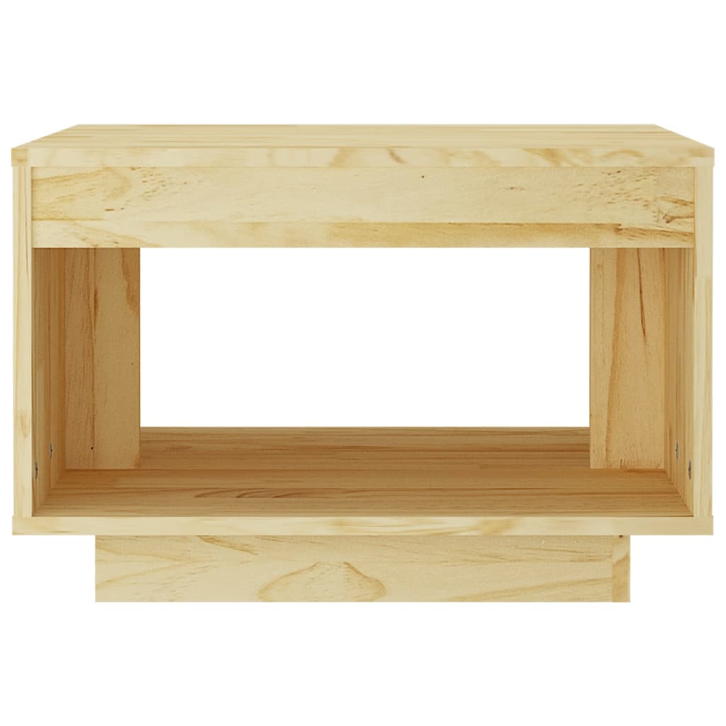 Coffee Table 50X50X33.5 Cm Solid Pinewood