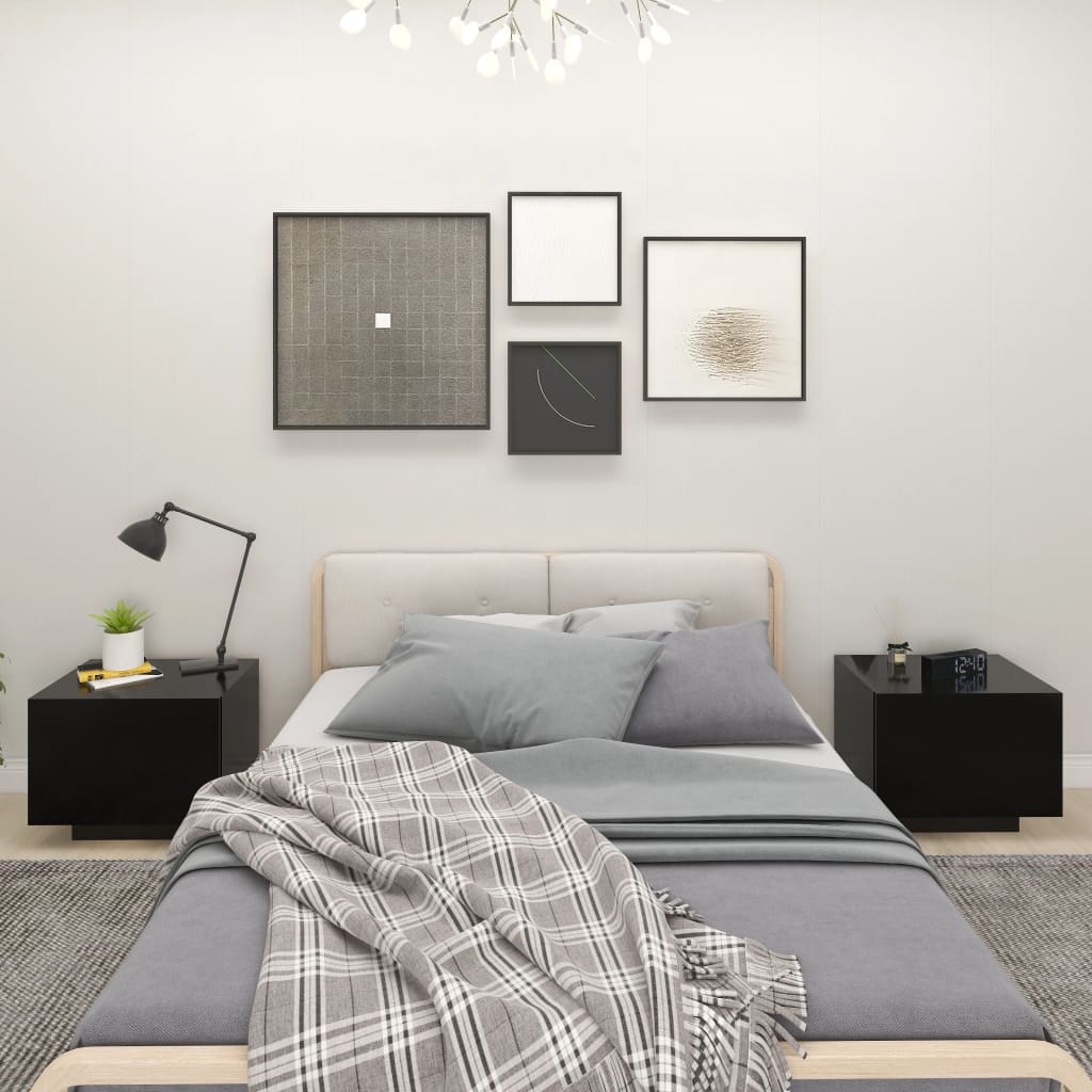 Bedside Cabinet 100X35X40 Cm Engineered Wood