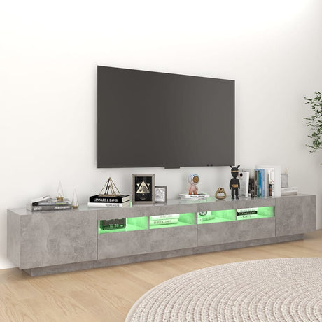 Tv Cabinet With Led Lights 260X35X40 Cm