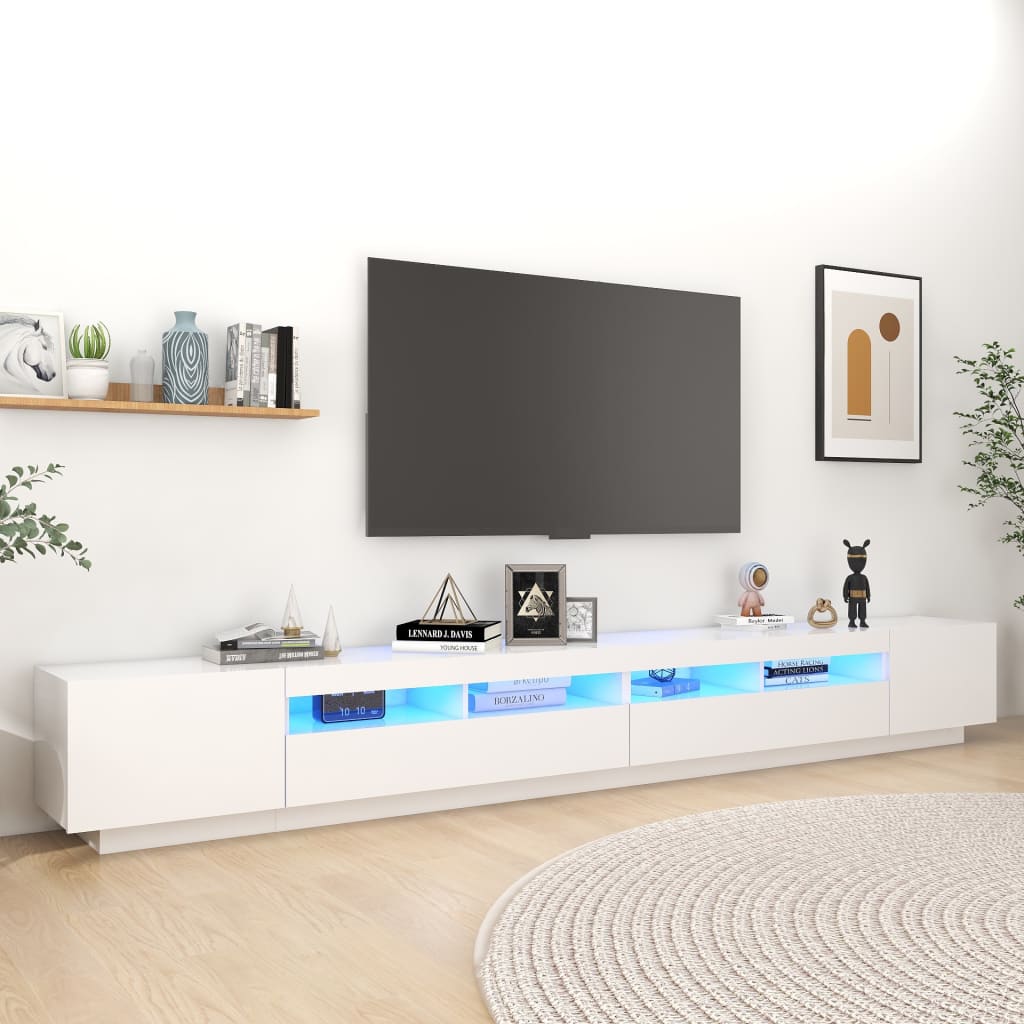 Tv Cabinet With Led Lights 300X35X40 Cm