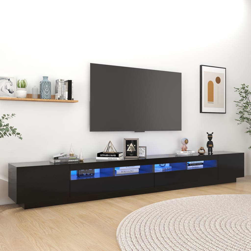 Tv Cabinet With Led Lights 300X35X40 Cm