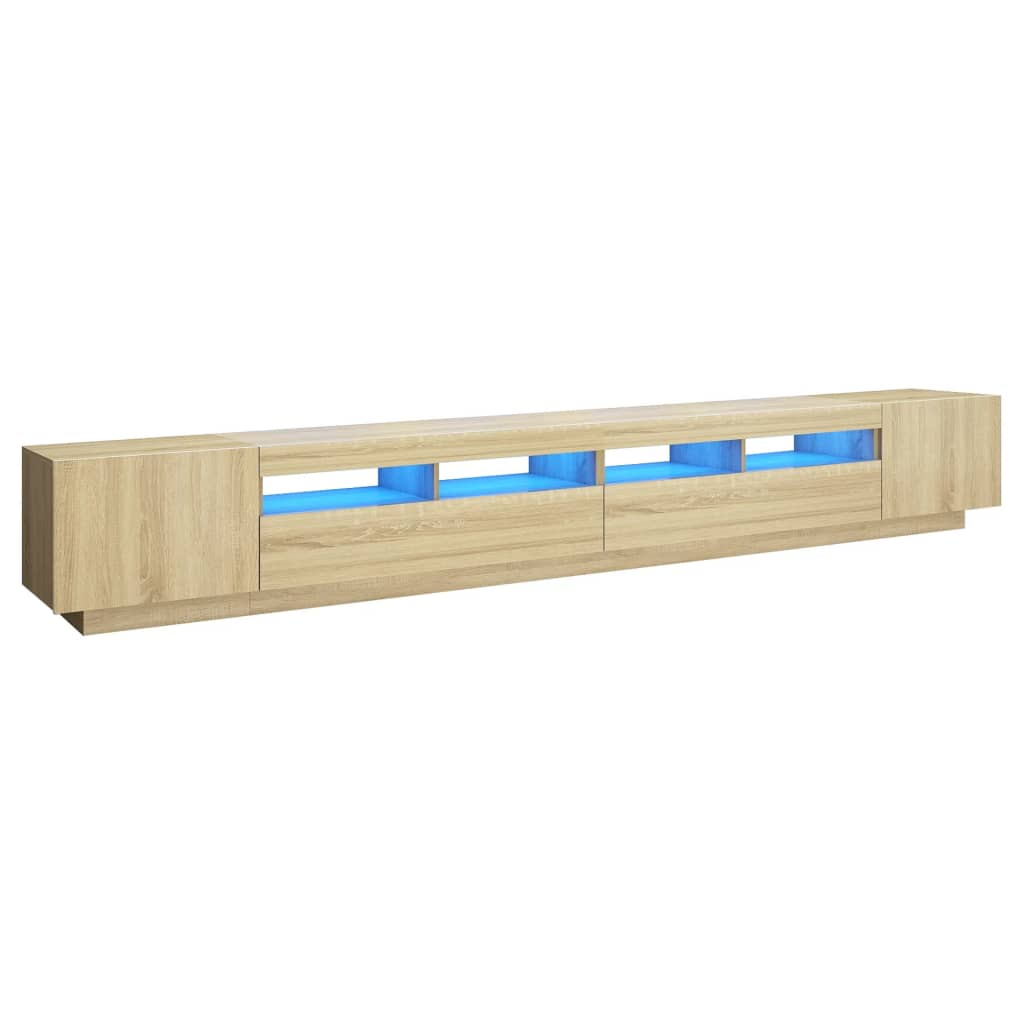 Tv Cabinet With Led Lights 300X35X40 Cm