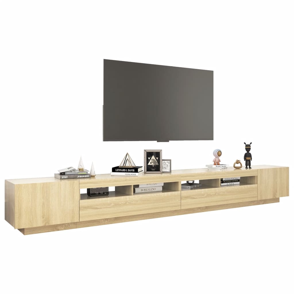 Tv Cabinet With Led Lights 300X35X40 Cm