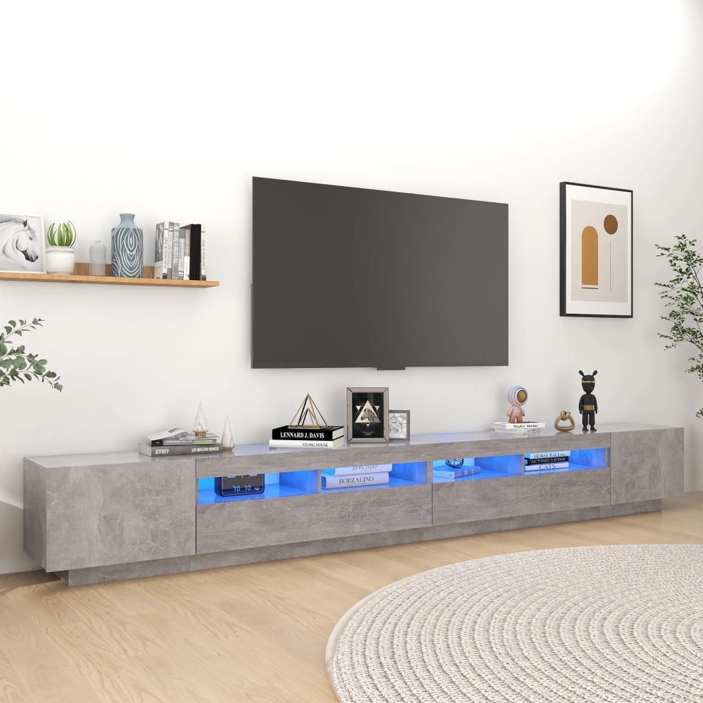 Tv Cabinet With Led Lights 300X35X40 Cm