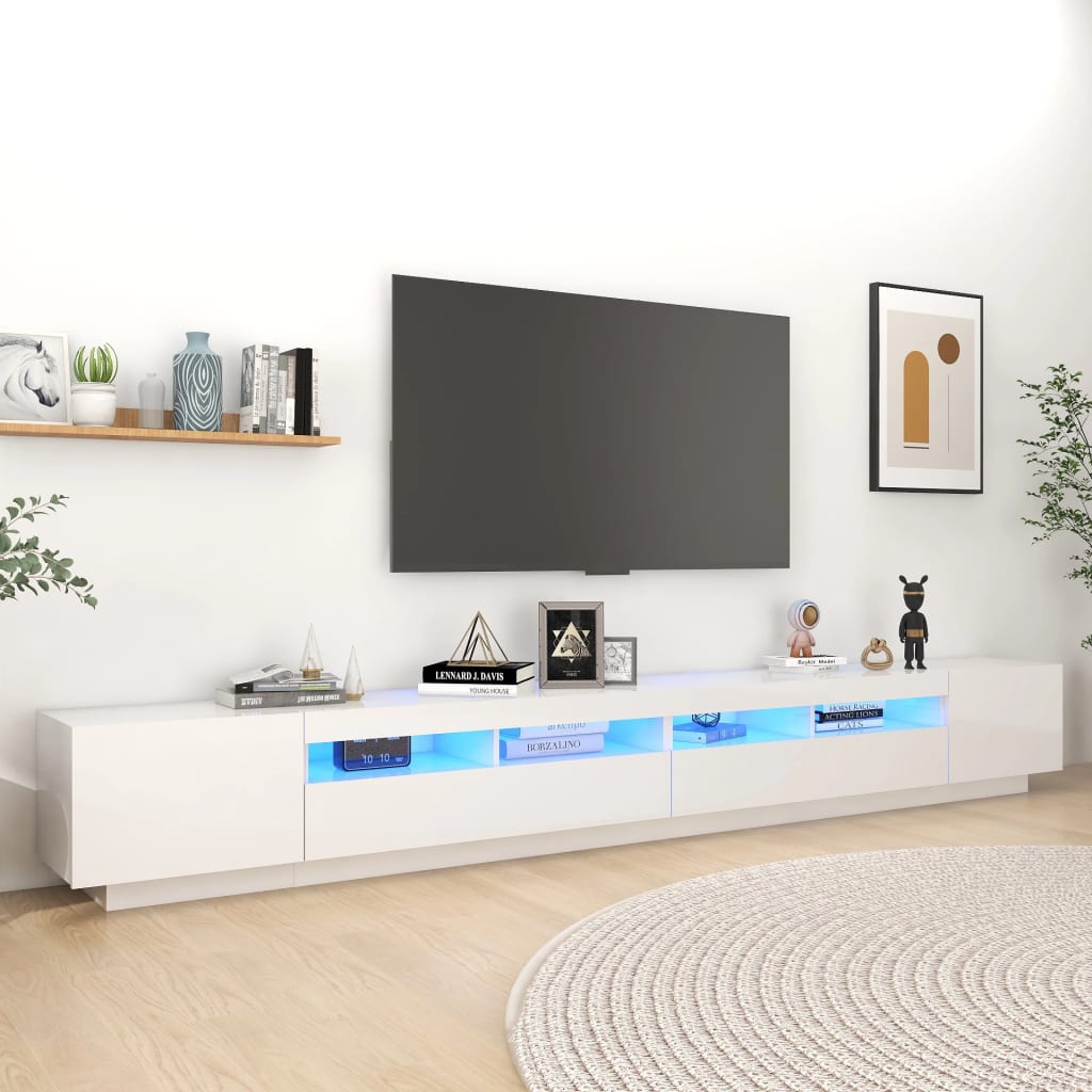 Tv Cabinet With Led Lights 300X35X40 Cm