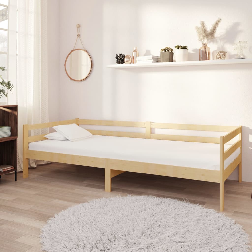 Day Bed Without Mattress Solid Wood Pine 90X200Cm