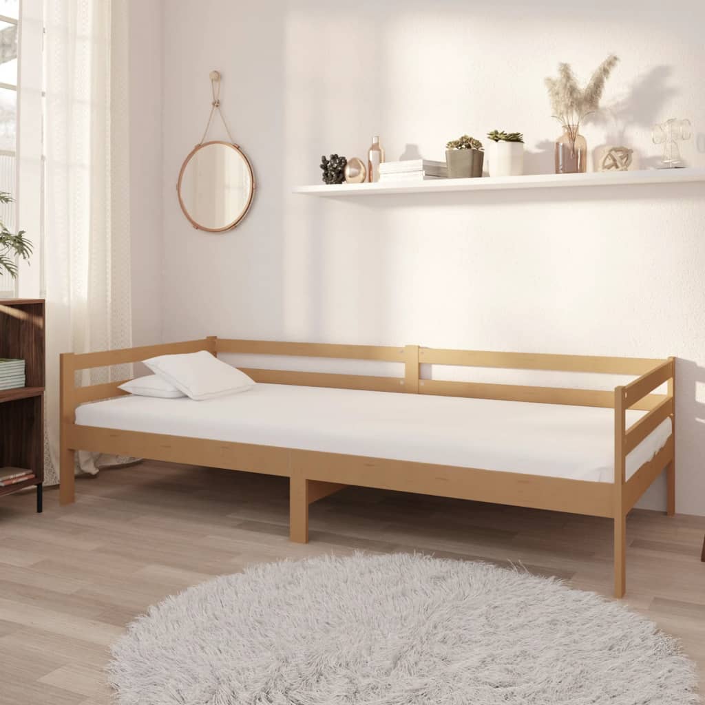 Day Bed Without Mattress Solid Wood Pine 90X200Cm