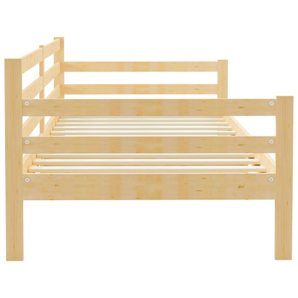 Day Bed Without Mattress Solid Wood Pine 90X200Cm