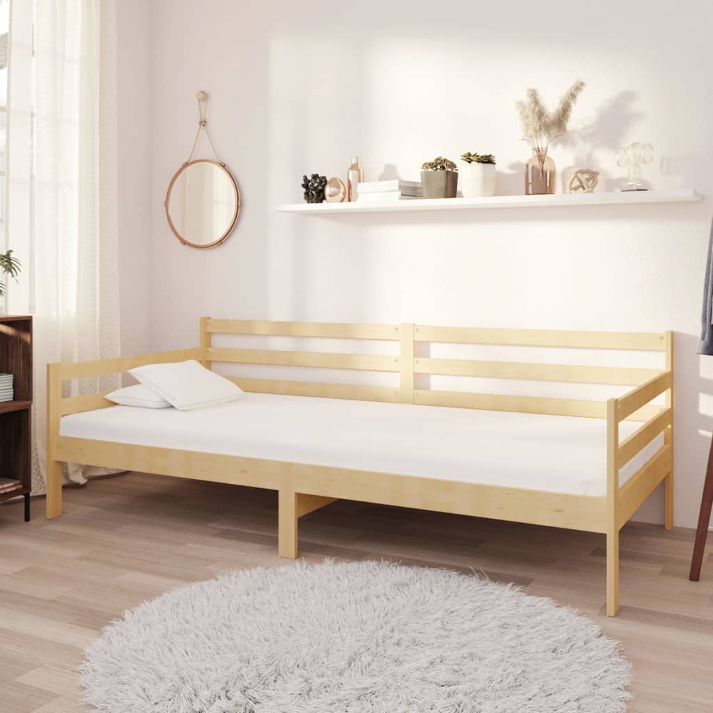 Day Bed Without Mattress Solid Wood Pine 90X200Cm