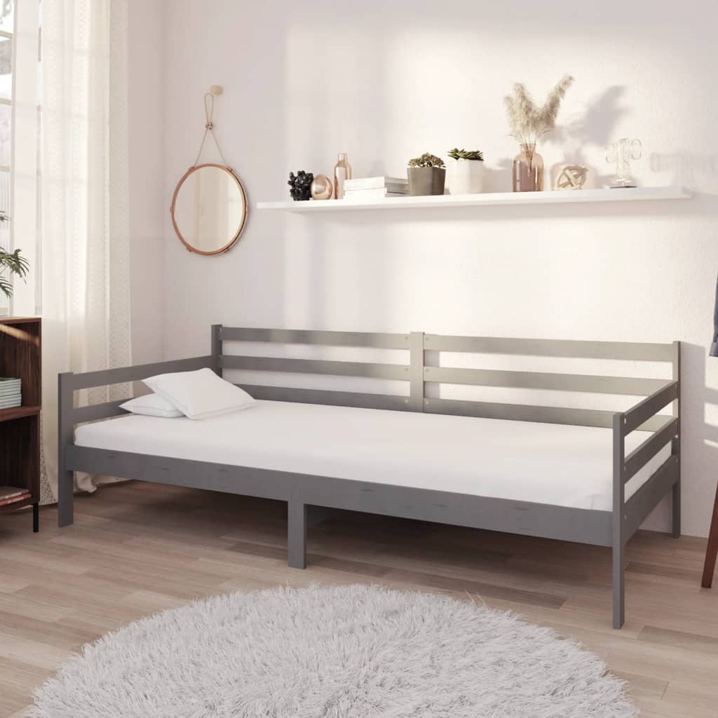 Day Bed Without Mattress Solid Wood Pine 90X200Cm
