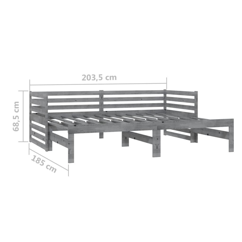 Pull-Out Day Bed Without Mattress 2X(90X200)Cm