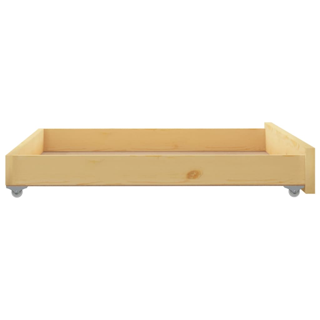 Day Bed Drawers 2 Pcs Solid Pinewood