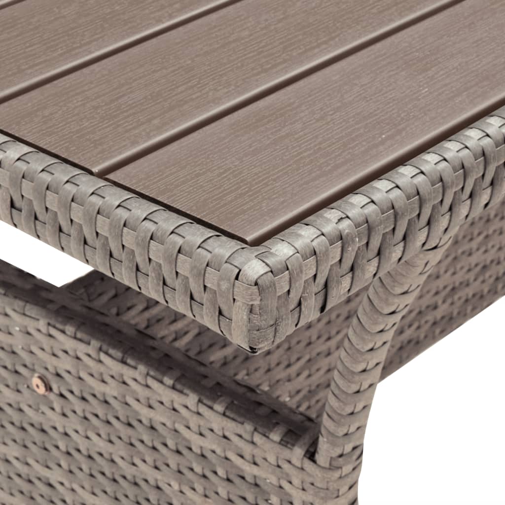 Garden Table Poly Rattan