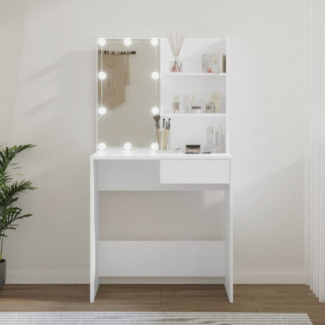 Dressing Table With Led 74.5X40X141 Cm