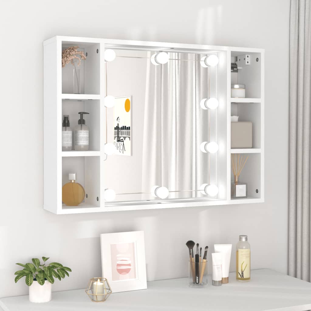 Mirror Cabinet With Led 76X15X55 Cm