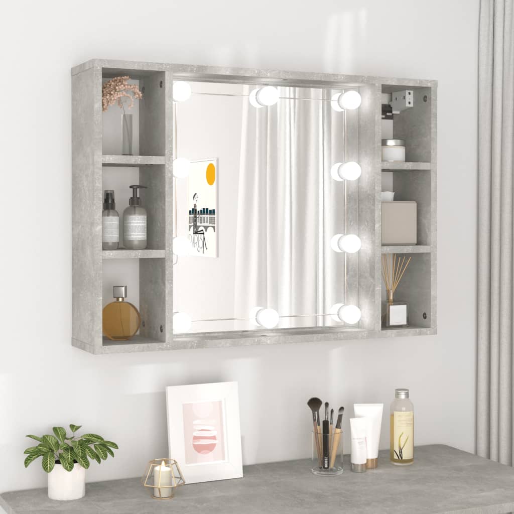Mirror Cabinet With Led 76X15X55 Cm