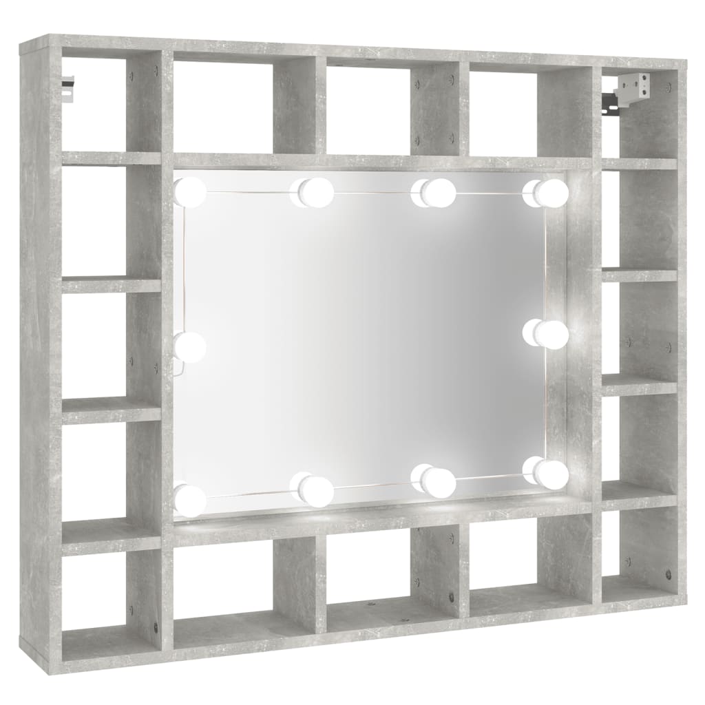 Mirror Cabinet With Led 91X15X76.5 Cm