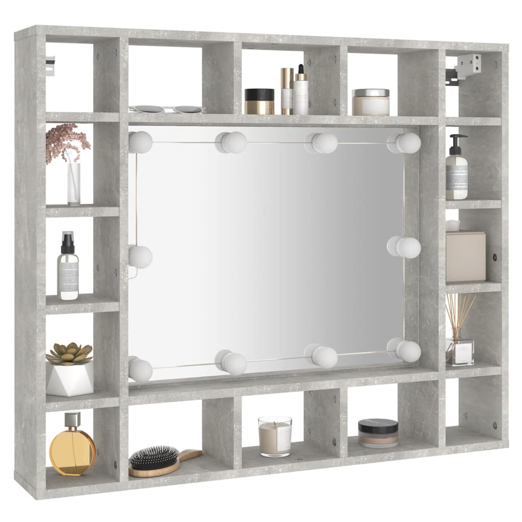 Mirror Cabinet With Led 91X15X76.5 Cm