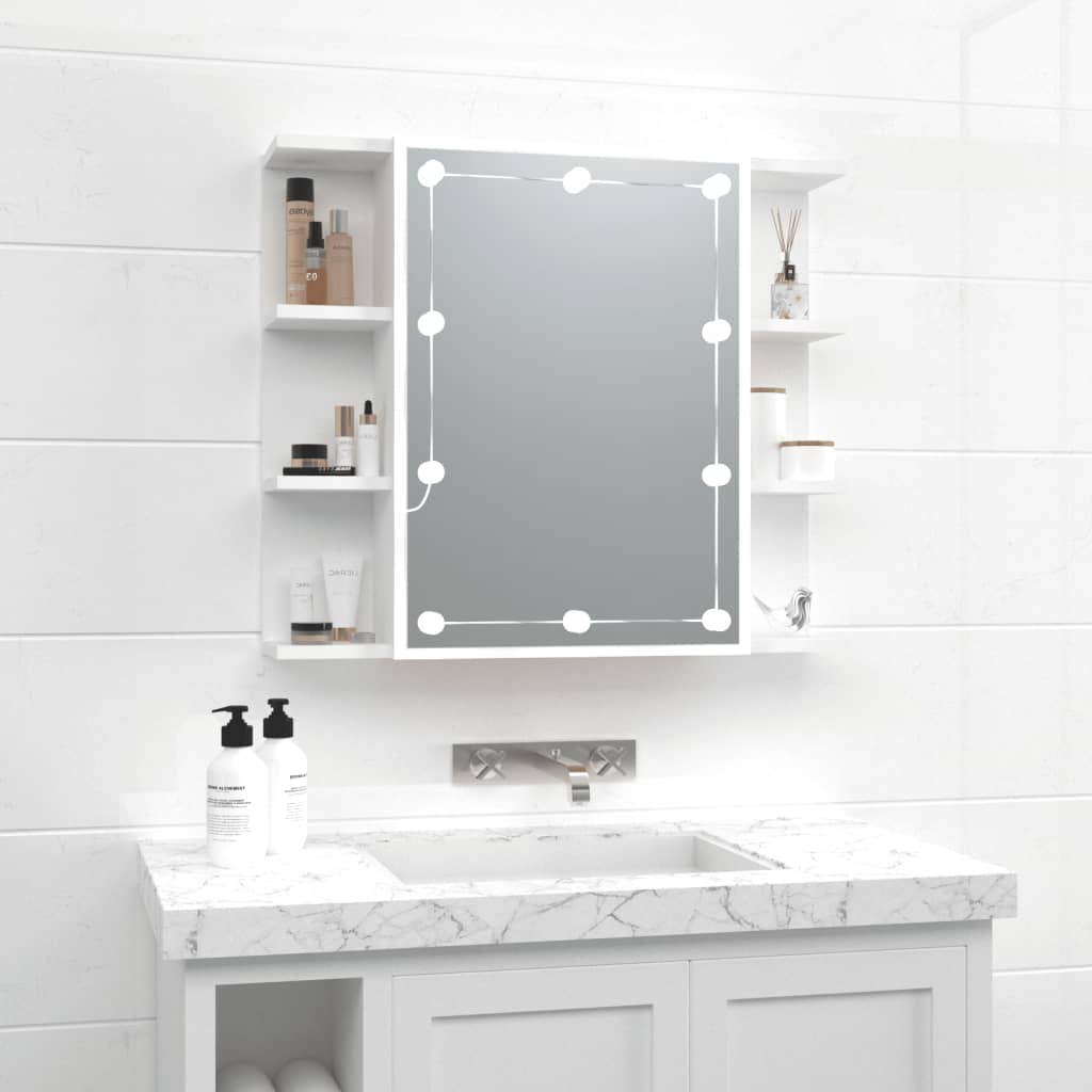 Mirror Cabinet With Led 70X16.5X60 Cm