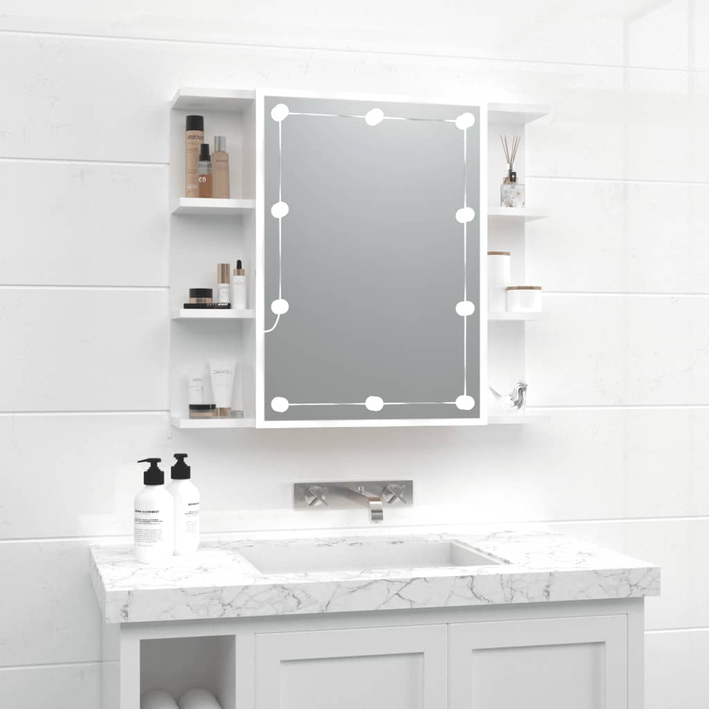 Mirror Cabinet With Led 70X16.5X60 Cm