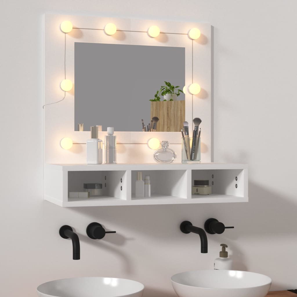 Mirror Cabinet With Led 60X31.5X62 Cm