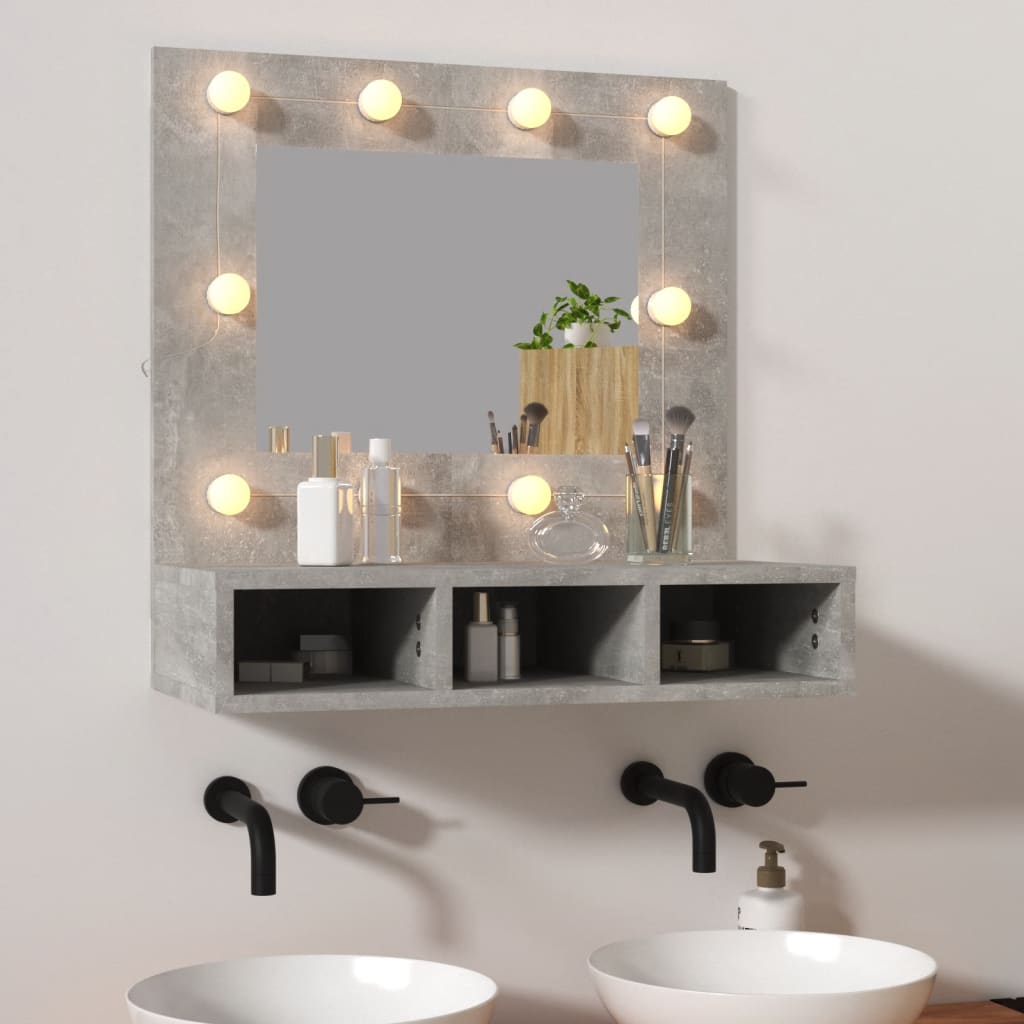 Mirror Cabinet With Led 60X31.5X62 Cm