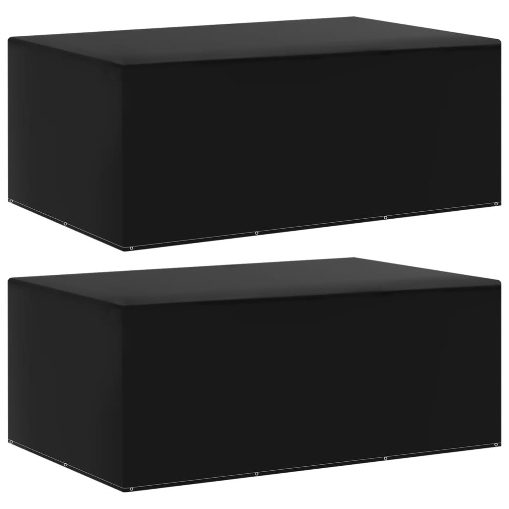 Garden Furniture Covers 2Pcs 4 Person Poly Rattan 113X113Cm