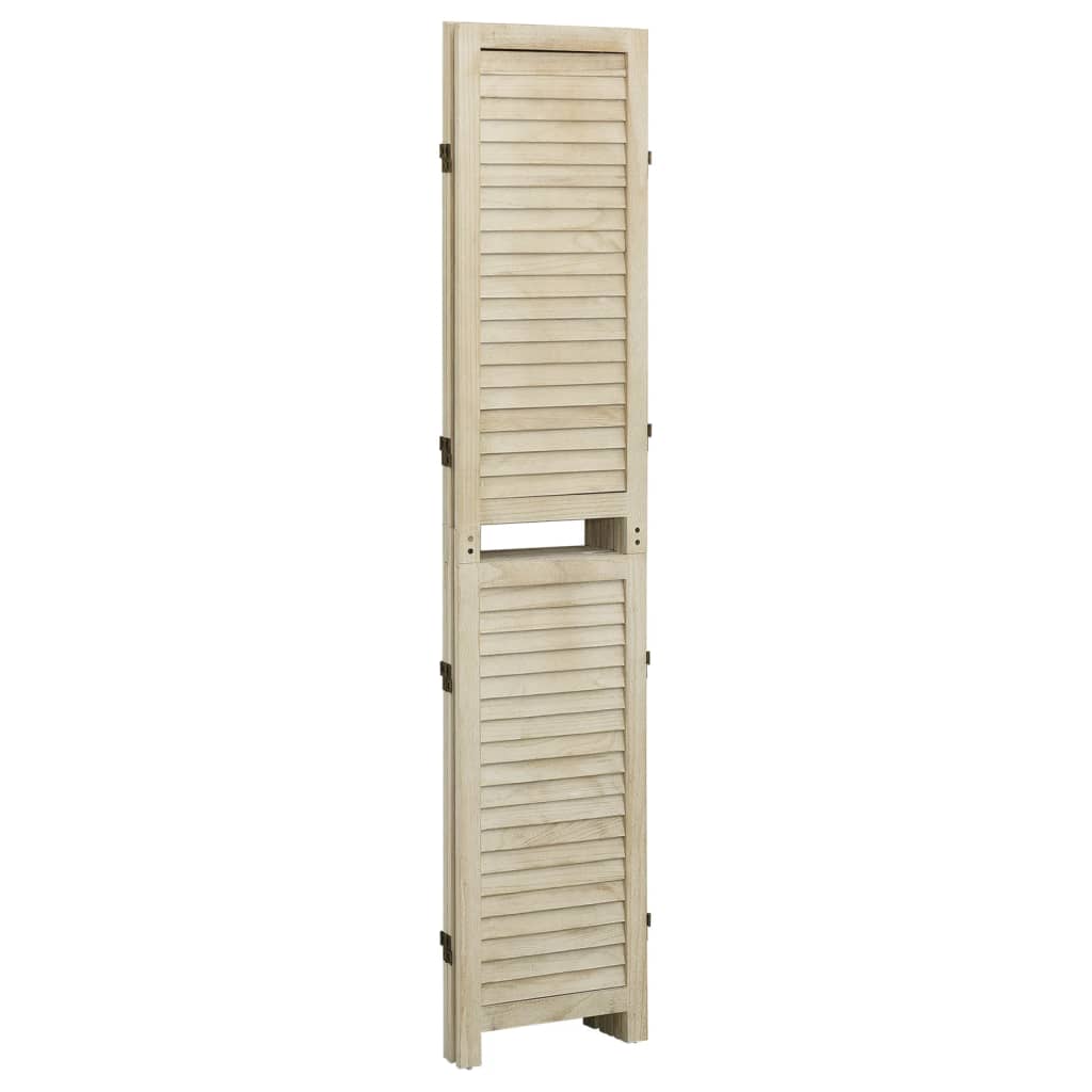 3-Panel Room Divider Solid Wood Paulownia